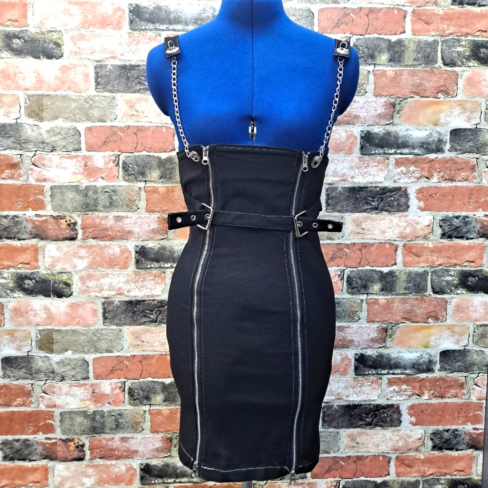 Black zipper dress